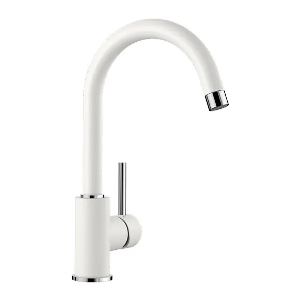 Blanco Mitigeur MIDA en Silgranit avec col de cygne orientable à 360°, Blanc (519418) Commander Vite
