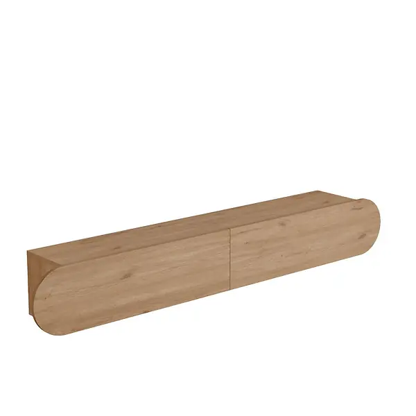 Meuble TV en bois "LUM1" - 180 x 31 x 29 cm - Beige HABITAT ET JARDIN Certifié