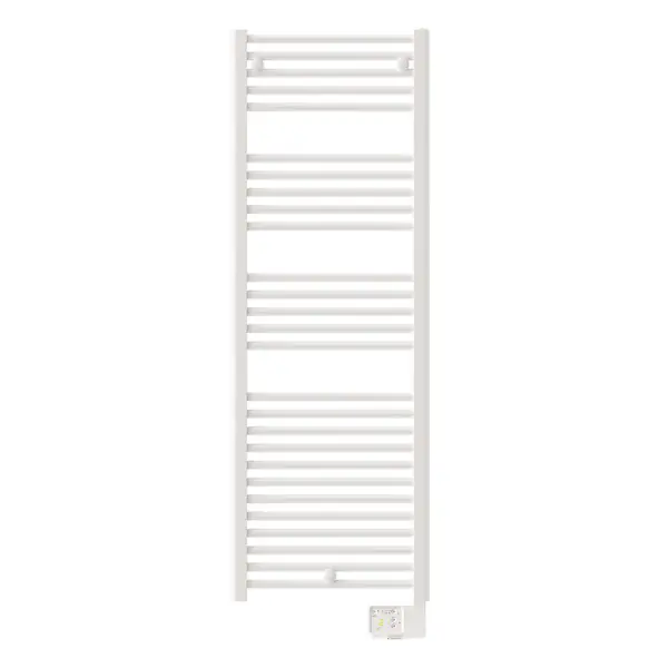 Livraison Express Sèche-serviettes électrique droit - Acier - Blanc - 750W SAUTER