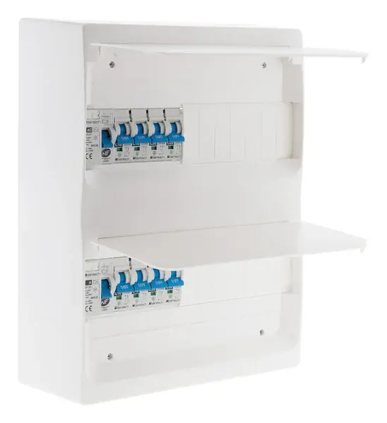 Tableau électrique pré-équipé - 2 rangées 26 modules - Blanc ZENITECH Affaire À Saisir