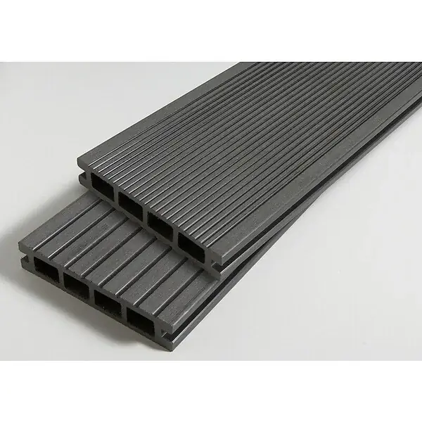 Paiement Sécurisé PACK 1 m² lame de terrasse composite Dual ACCESSOIRES 2400mm Gris anthracite, ep.25mm, l.14 cm, L.240 cm MCCOVER