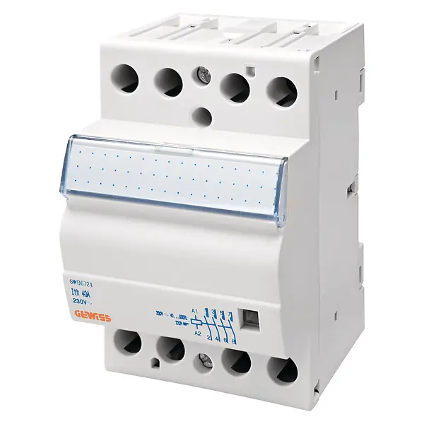 Commande En Gros Contacteur CTR modulaire 40 A 2NO+2NF 230 V 3 modules - GEWISS - GWD6725