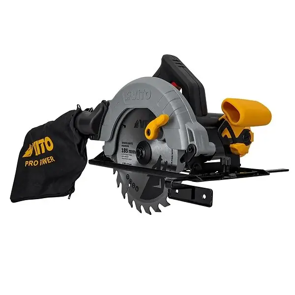 Retour Gratuit Scie circulaire 1500W Lame de coupe 185mm Profondeur de coupe 65mm bois et Plastiques VITO