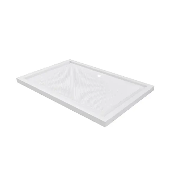 Receveur de douche extra-plat acrylique - Blanc - L120xl80cm AURLANE Quantité Limitée