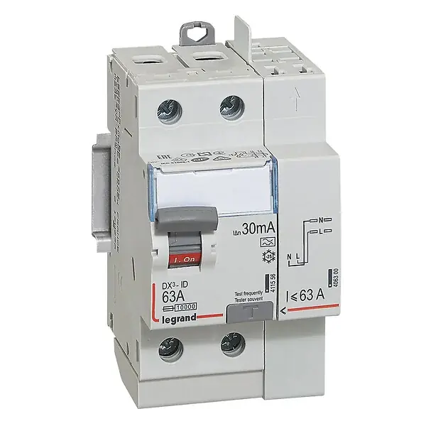 Vente Flash Interrupteur différentiel bipolaire Type A - 30mA - 63A LEGRAND