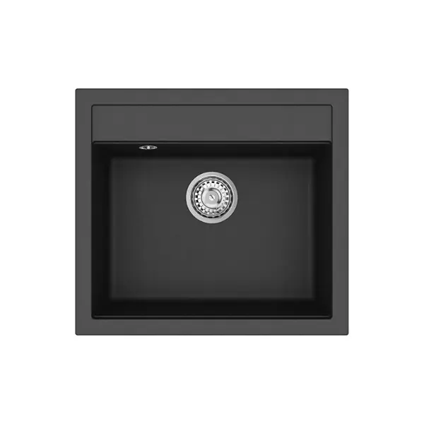 Swiss Aqua Technologies 56,5x51cm évier en Granite, à encastrer, noir (SATSINKGQQ100B) Livraison Express