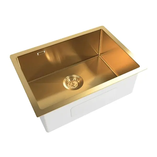 Aurum Evier en acier inoxydable, 55x45x21 cm, or (SATSINK5545BGU) SWISS AQUA TECHNOLOGIES Seulement Aujourd'hui