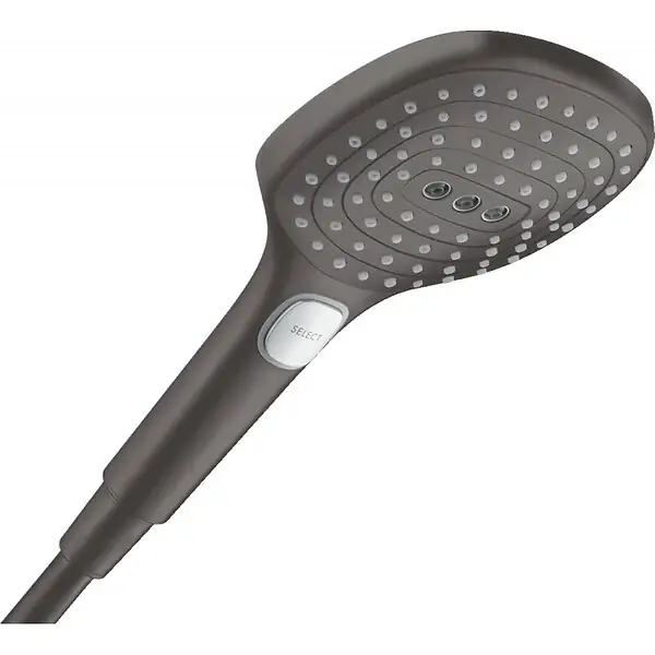 Hansgrohe Raindance Select E Douchette à main 120 3 jets, Noir Chromé brossé (26520340) Petit Prix