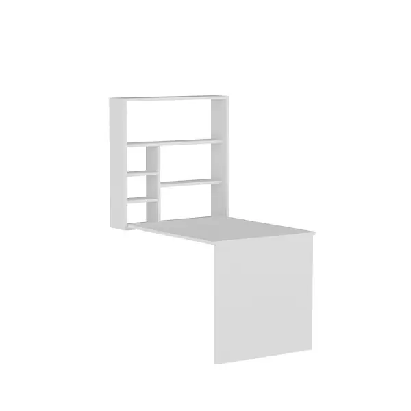 Bureau en bois "Sedir" - 90 x 59 x 154 cm - Blanc HABITAT ET JARDIN Offre Limitée