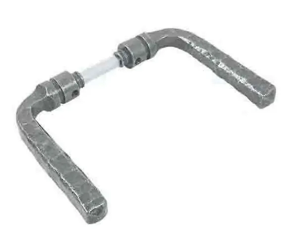Béquille double Bellac fer cementé poli verni 2 portées carré 7mm - BOUVET - B48DB8232 Promotion Saisonnière