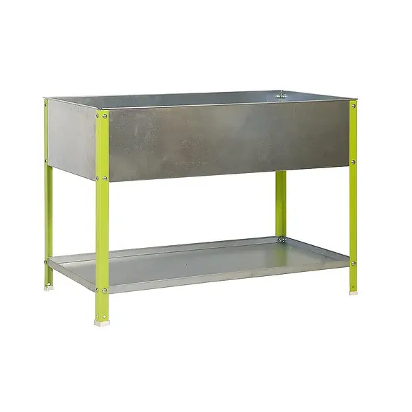 SimonRack - Jardinière galva/vert 200L avec étagère - UrbanGarden Top 850x1200x600 Galva Simon Rack Offre Limitée