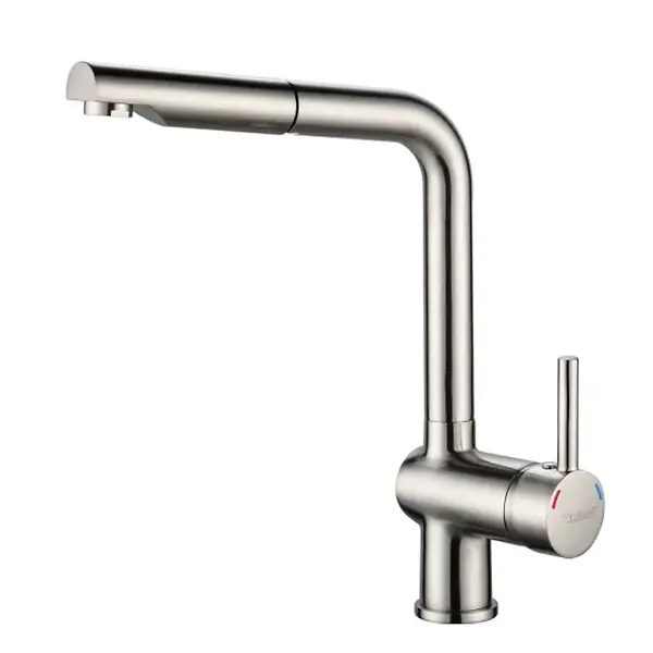 TANER Mitigeur évier nickel brossé douchette extractible 1 jet - THERMADOR - TAN11NX Usine Directe