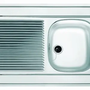 Commande En Gros Évier inox 1 bac, 1 égouttoir à poser - Dimensions 80 x 60 cm - MAN711-800- réf 013953 - FRANKE