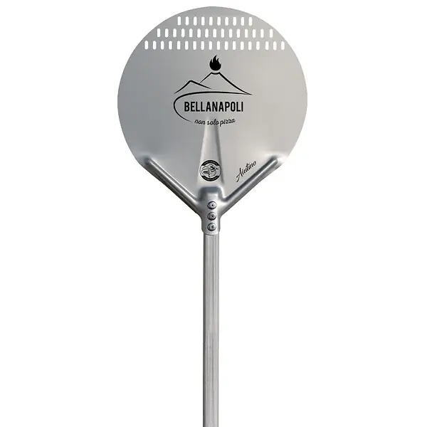 Solde Pelle à pizza Ronde Aluminium alimentaire Ø36cm Manche 65 à 120 cm Qualité BellaNapoli