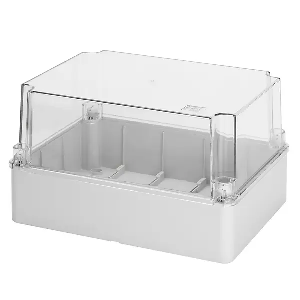 Boîte de dérivation 380x300x180 mm à couvercle haut transparent et parois lisses - GEWISS - GW44440 Nouvelle Collection