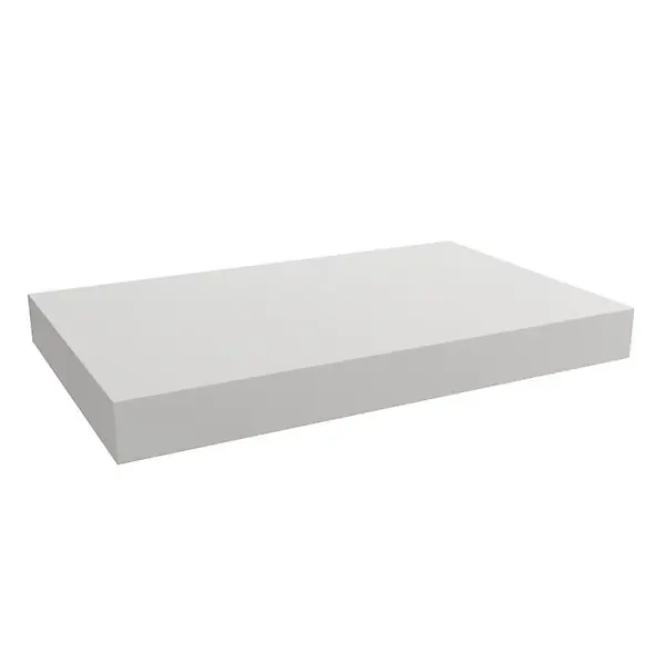 Naturel plan vasque 80x8x50 cm, blanc brillant (DO8050B) Soldes