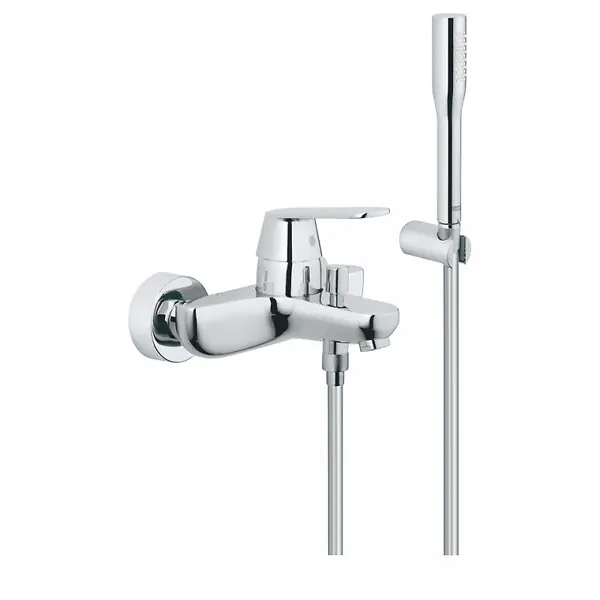 Grohe Eurosmart Cosmopolitan Mitigeur monocommande 1/2" bain/douche avec Douchette à main 1 jet, Chrome (32832000) Certifié