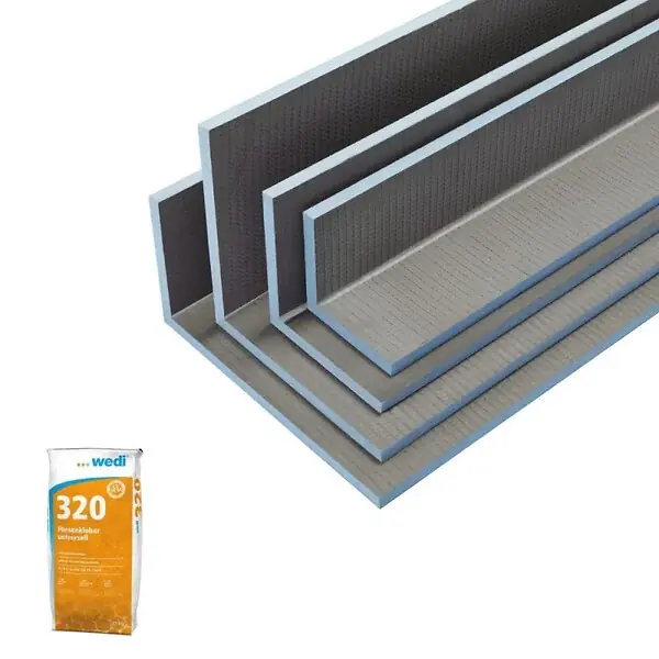 Coffre d‘habillage Mensolo L 250 x 20 x 20 + colle 320 WEDI Paiement Sécurisé