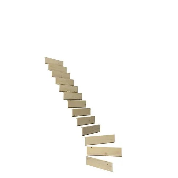 14 contremarches escalier quart tournant Sapin - Normandie KORDO Réduction
