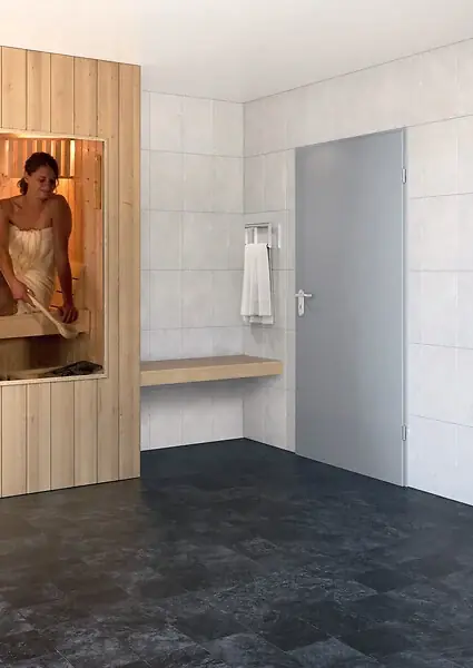 Bloc-porte reversible et silencieux - Acier galvanise Solde