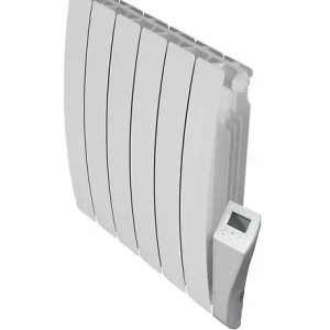 Radiateur électrique à inertie fluide Varno - 900W - Blanc XELANCE Jusqu'à Épuisement Des Stocks
