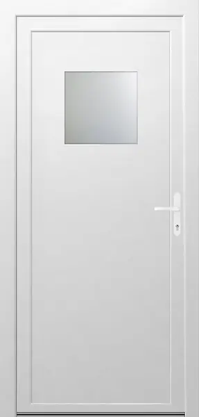 Offre Spéciale Porte de service PVC F017 - Blanc - H.2080xL.860mm QUADROFORM
