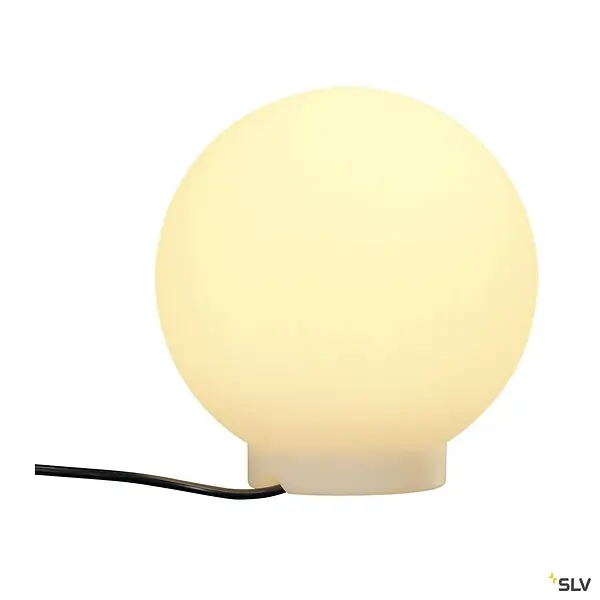 Marque Borne extérieure blanc SLV ROTOBALL, Ø 25 cm, E27, 24W max, IP44