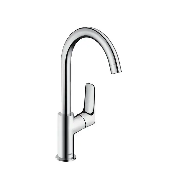 Hansgrohe Logis 210 Mitigeur lavabo bec haut sans tirette ni vidage, chromé (71131000) Meilleur Choix