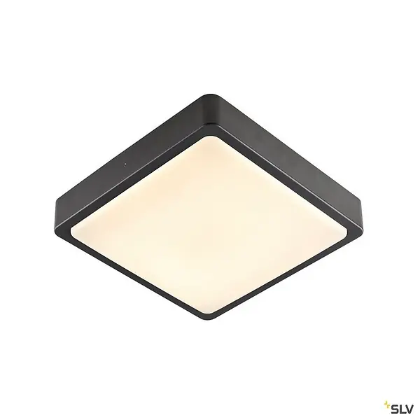 Prix Cassé Applique et plafonnier extérieur SLV AINOS, carré, anthracite, LED, 17W, 3000K/4000K, IP65