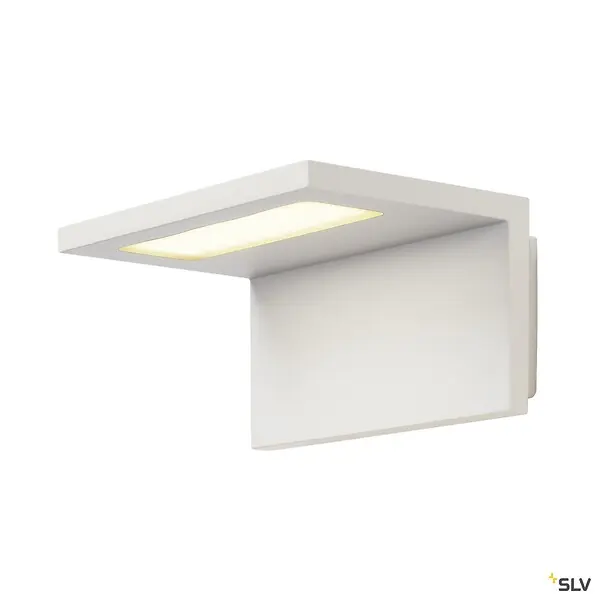 Réduction Applique extérieure SLV ANGOLUX, blanc avec LED intégrée, 6,8W, 3000K, IP44