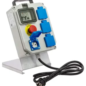 Solde BATILEC Coffret de chantier précâblé monophasé avec piétement, 4 pièces