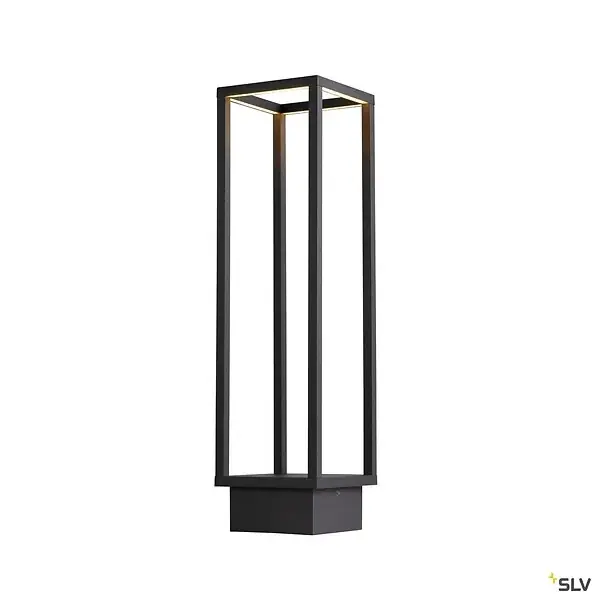 Borne extérieure SLV QUADRULO, anthracite, LED, 7W, 3000K, IP55 Meilleur Choix