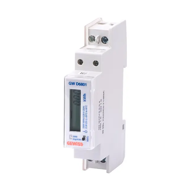 Meilleur Prix Compteur d‘énergie monophasé digital 32 A connexion directe 1 module - GEWISS - GWD6801