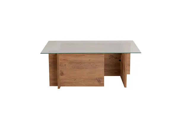 Meilleure Vente Table basse en bois "Vetrino" - 105 x 65 x 40 cm - Pin atlantique HABITAT ET JARDIN