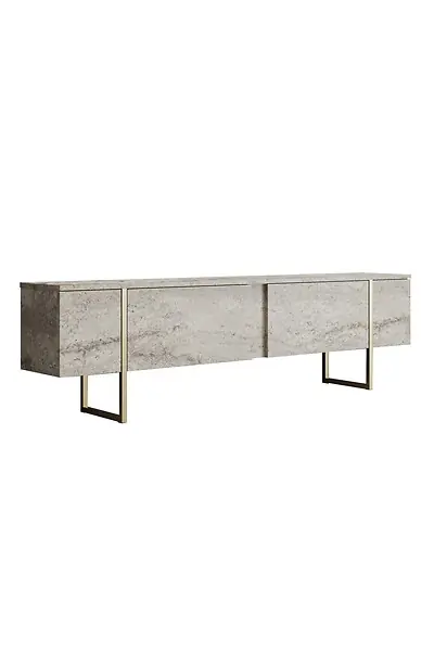 Meuble TV en bois "Luxe" - 180 x 30 x 50 cm - TravertinOr HABITAT ET JARDIN Commande En Gros