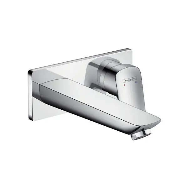 Hansgrohe Logis Mitigeur lavabo encastré mural, Bec 195mm, bonde à écoulement libre (71220000) Solde