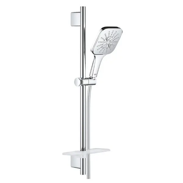 Ensemble VITALIO SMARTACTIVE 130 CUBE GROHE 26584000 douchette 3 jets + barre 60 cm + flexible 175 cm - chrome Soldes