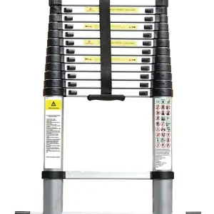 Acheter Direct Échelle télescopique en aluminium - 3,8m - 13 marches CARRERA