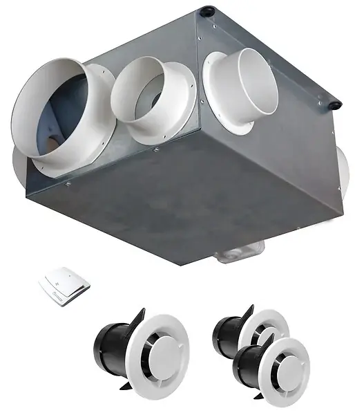 VMC simple flux extra-plat - Maison‘air Hygrocomu - 7 pièces AUTOGYRE Offre Exclusive