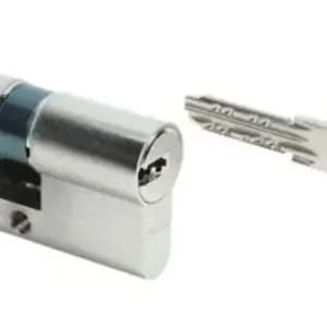 Paiement Sécurisé Cylindre double entrée SERIAL nickelé A2P* longueur 70=30+40mm série 8161 - BRICARD - 4315820