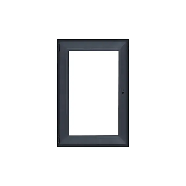 Remise Fenêtre PVC 1 vantail oscillo-battant - Anthracite - 98x65cm QUADROFORM