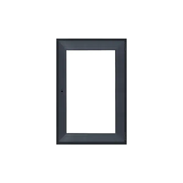 Fenêtre PVC oscillo-battant droite - Anthracite - 95x60 cm QUADROFORM Petit Prix