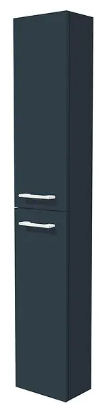 Colonne de salle de bain - Gris ardoise - 2 portes - L30xP16xH170cm VIF Remise