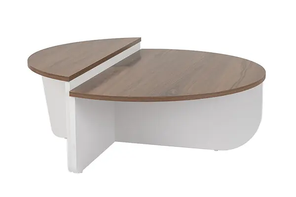 Satisfait Ou Remboursé Table basse en bois "Orion" 90 x 60 x 30 cm - Noyer HABITAT ET JARDIN