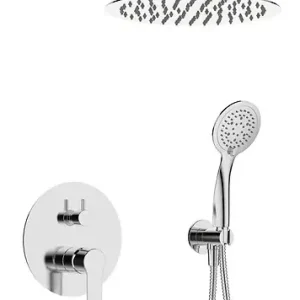 Combidouche mural WALL Chrome - Tête Diam.250 mm ROUSSEAU Quantité Limitée