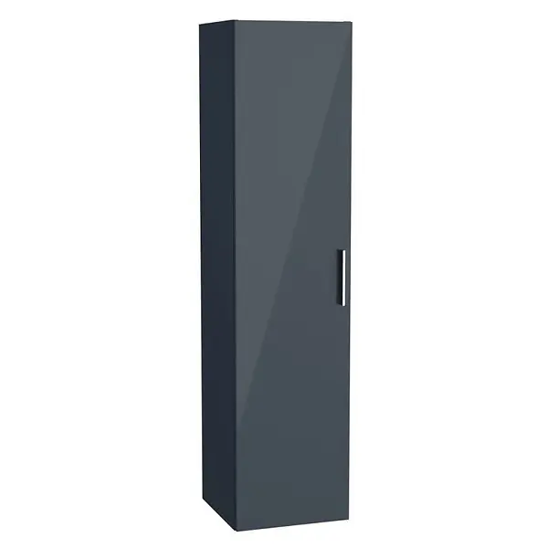 Acheter En Ligne Vitra Mia armoire 145x35x35 cm pour salle de bain, porte softclose, anthracite brillant (MIAV35A)