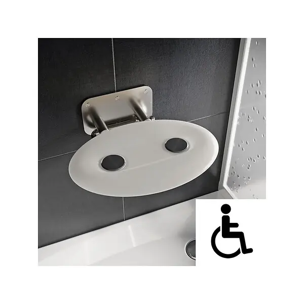 Ovo-P II-Opal siège de douche rabattable PMR pour cabine de douche (B8F0000049) RAVAK Usine Directe