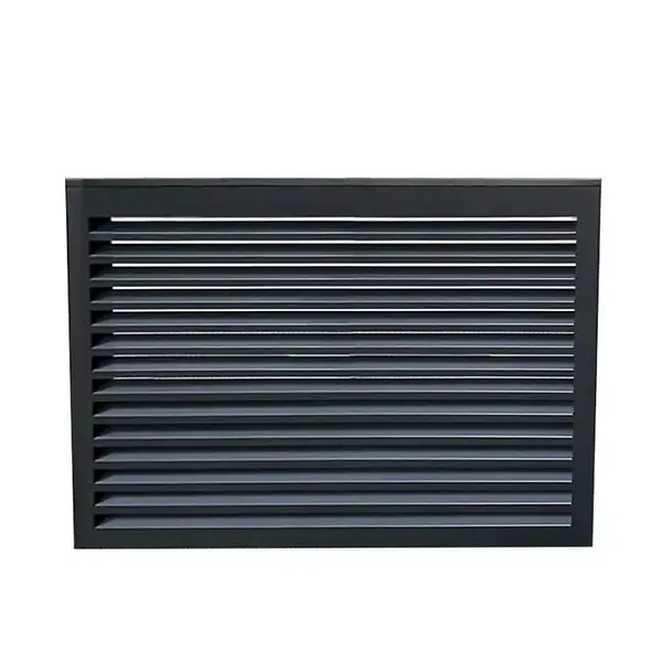 Authentique Face dos pour cache en aluminium anthracite taille L - DECOCLIM - 23AL7016-DOS