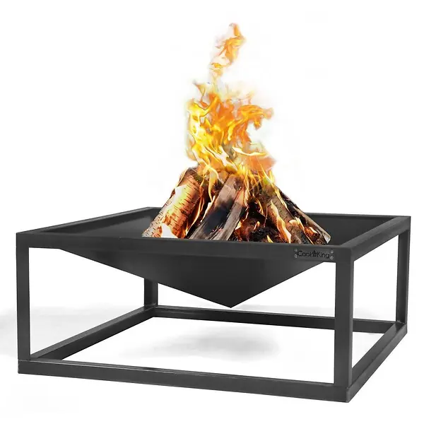 Braséro de jardin SQUARE en acier de 70x70 cm avec finition de haute qualité COOK KING Satisfait Ou Remboursé