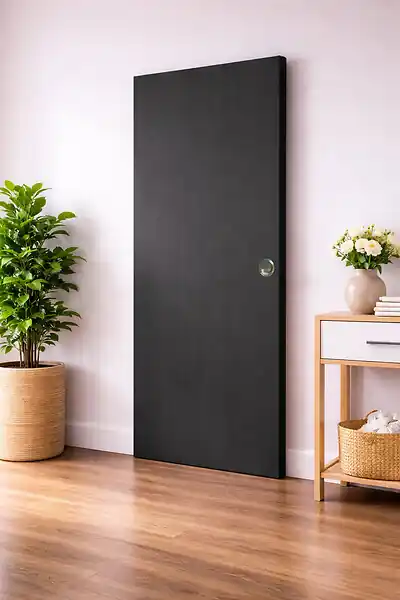 Porte Coulissante Effet Chêne Anthracite Grey Oak H204 x L83 cm, Coquilles GD MENUISERIES Meilleure Vente